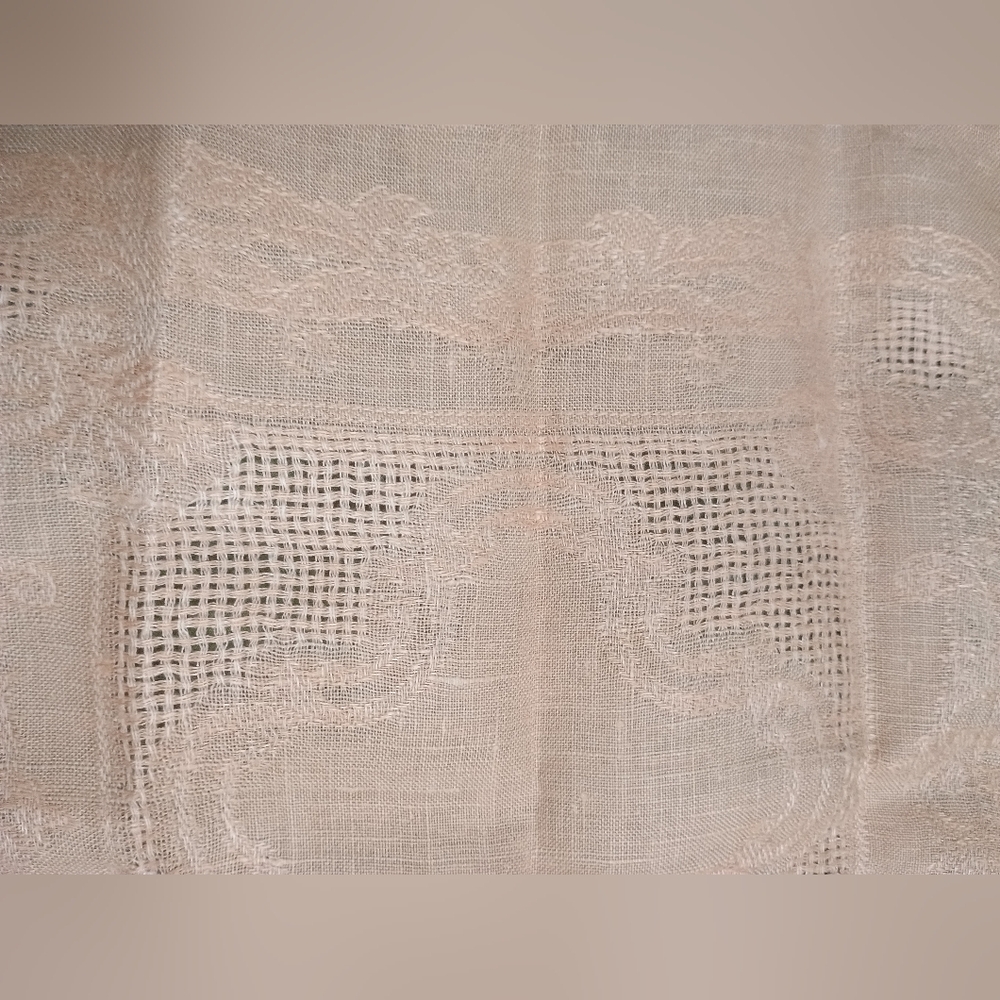 Set of 4 Peach Linen Textured Cloth Napkins 15 X 15 Inches - Picture 8 of 9